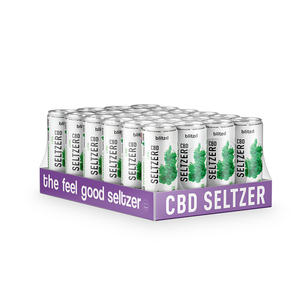 D Squared Worldwide Inc Beverages Best CBD Seltzer Water - 24 Cans