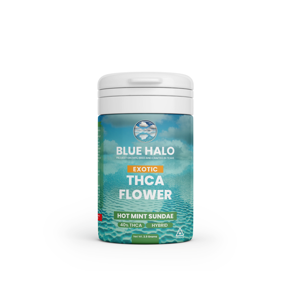 Blue Halo Blue Halo - Special Edition Hot Mint Sundae - Hybrid Exotic THCA Flower - 3.5grams