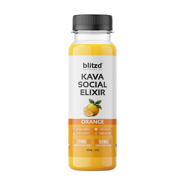 D Squared Worldwide Inc Beverages Orange Kava Social Elixir - 4 Fl oz